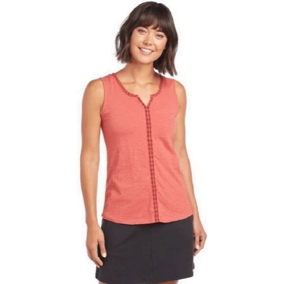 Kuhl Shay Tank Size L Burnt Orange Sleeveless Top - Picture 2 of 10